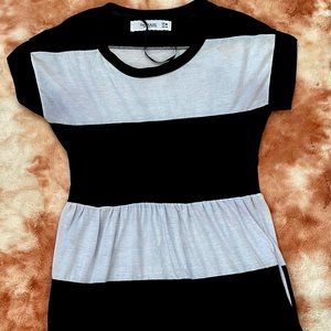 Medium Navy Blue/White Zara Dress